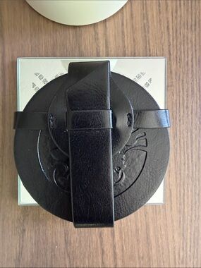 Two Sisters Winery / Vineyard Black Round Leather Drink Coasters